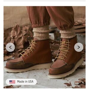 THE GREAT X Red Wing Classic Moc NIB Never Worn Sold out size 7.5